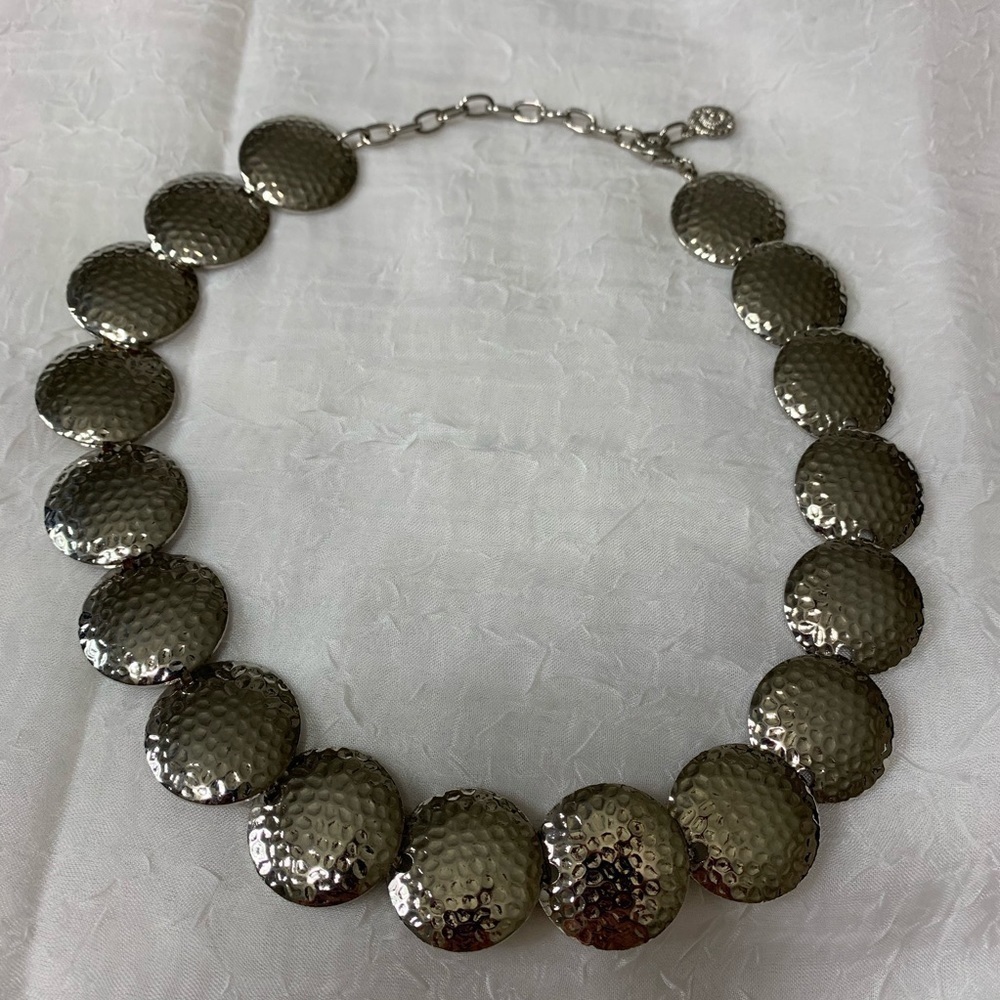 Graziano Silver Tone Necklace 37$